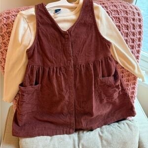 Old Navy Rust Corduroy Dress